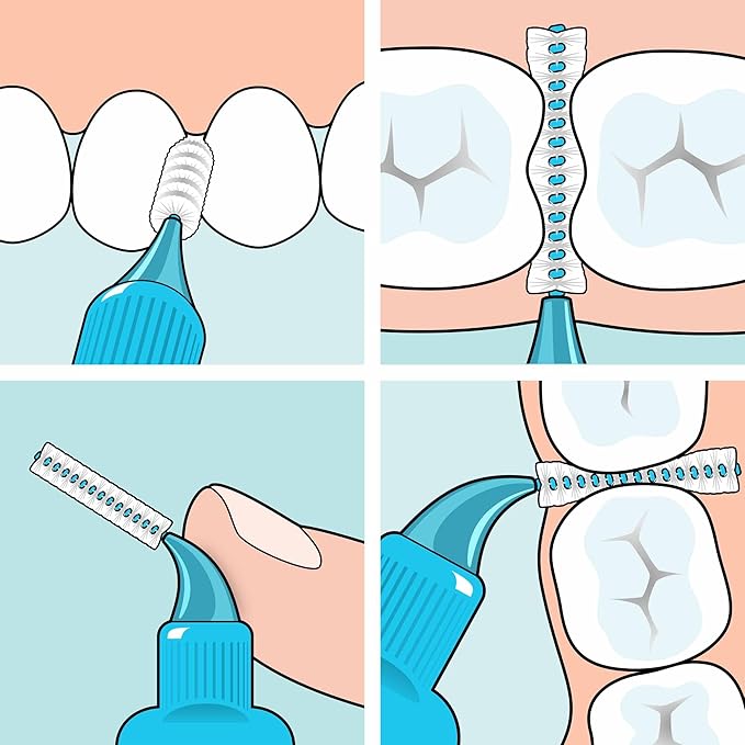 TePe Interdental Brush Extra Soft, Supersoft Dental Brush for Teeth Cleaning, Pack of 8, 0.45 mm, Extra-Small/Small Gaps, Orange, Size 1