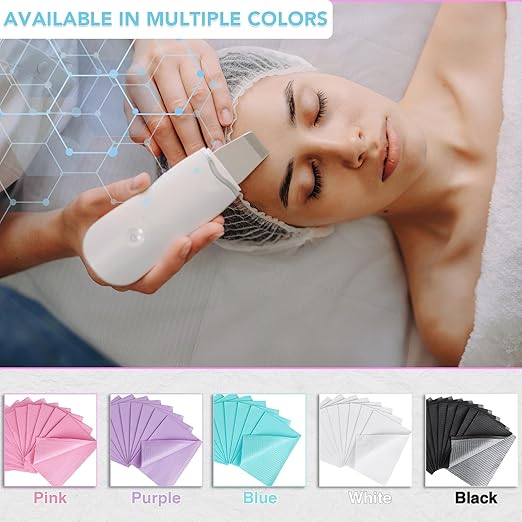 80 Pack Disposable Dental Bibs 13"x18", 3-Ply Waterproof Tattoo Bibs Sheet for Nail Salon, Dental Clinic, Feeding, Tattoo Shop (White)
