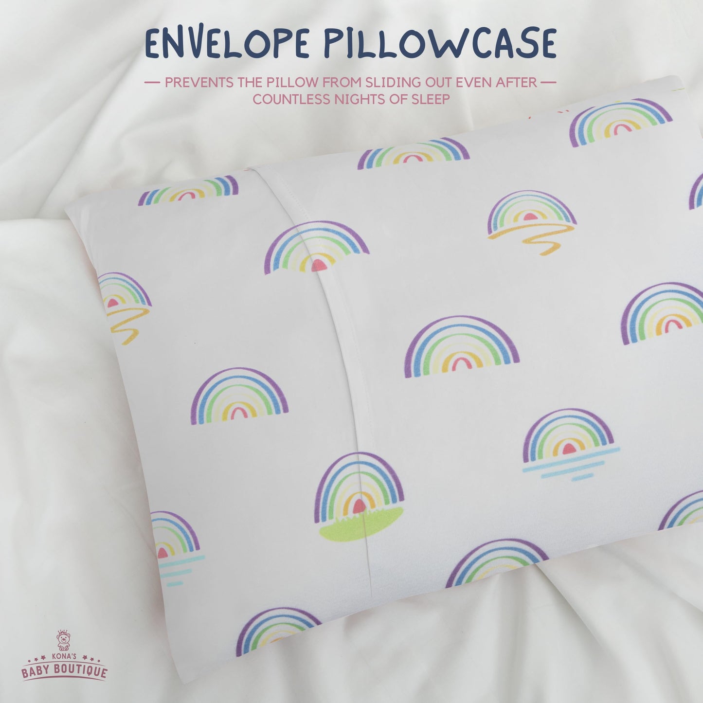 Kona's Perfect Toddler Pillow - Softest Pillowcase, 13 x 18 Inch, Ages 2-3