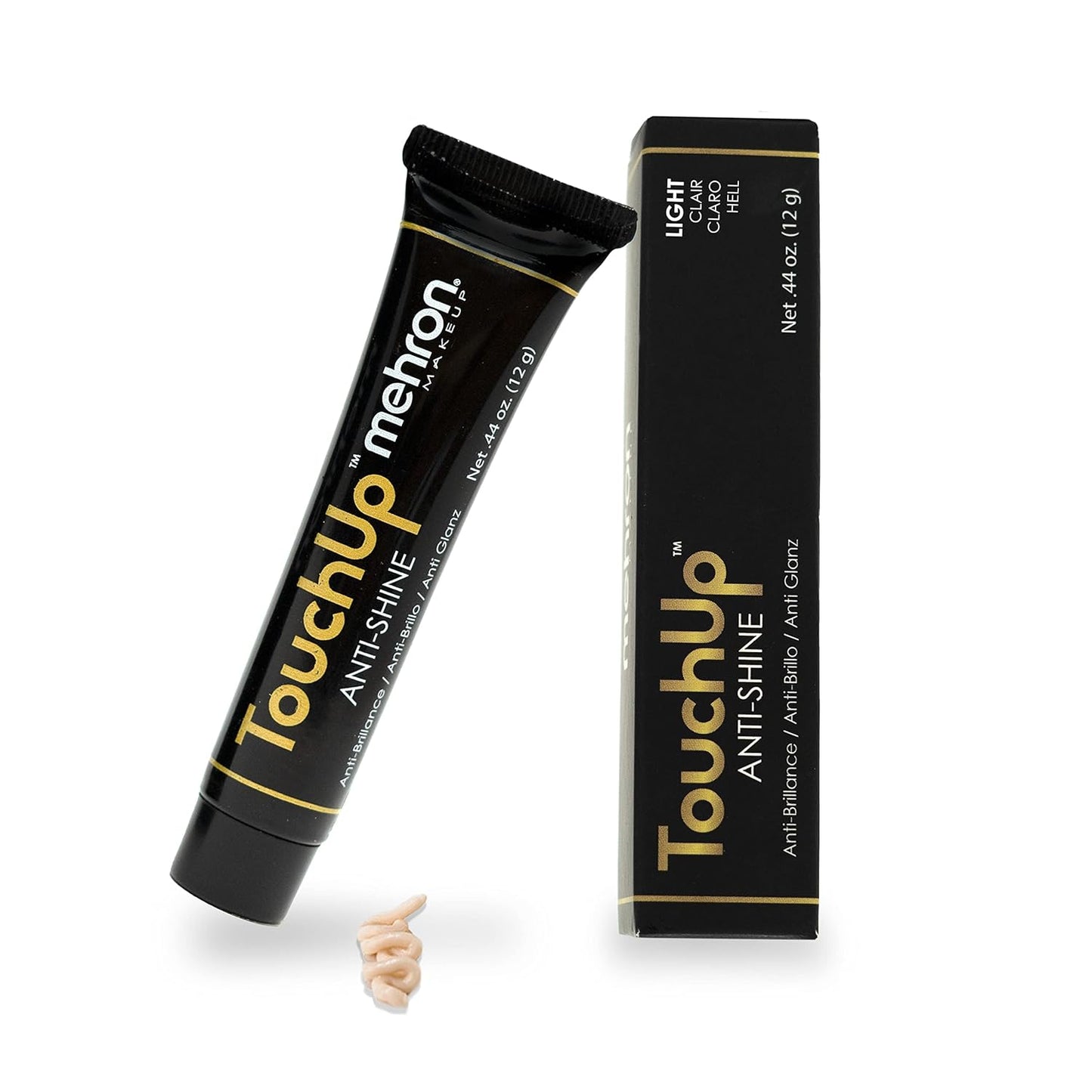 Mehron Makeup TouchUp Anti-Shine Gel | Matte Primer Face Makeup | Finishing and Primer Gel (Light Tint)