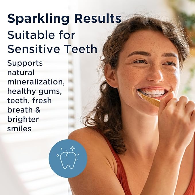 Designs for Health PerioBiotic Silver Hydroxyapatite Toothpaste - Travel Size Fluoride Free Toothpaste with Oral Probiotics with Whitening Hydroxyapatite - Supports Remineralization (2 Pack, 1oz)