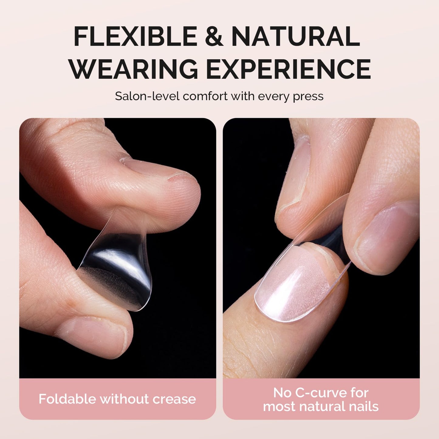 MelodySusie Extra Short Square X Nail Tips - 600Pcs 15 Sizes Clear Acrylic, Half Matte Full Cover Press on Nails for DIY Extension & Salon Use, Pre-Shaped for Long-Lasting Manicure
