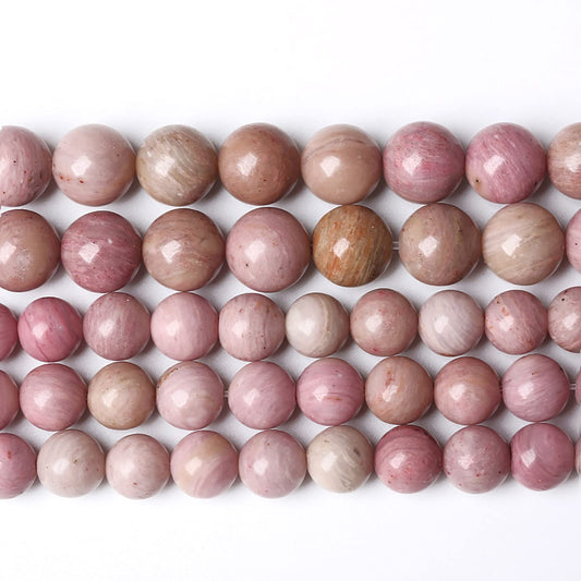 90PCS 4mm AAA Natural Pink Rhodochrosite Beads Stone Round Loose Beads for Jewelry Making DIY Bracelet Necklace 15 Inch,Energy Stone Healing Power (4mm, Rhodochrosite)