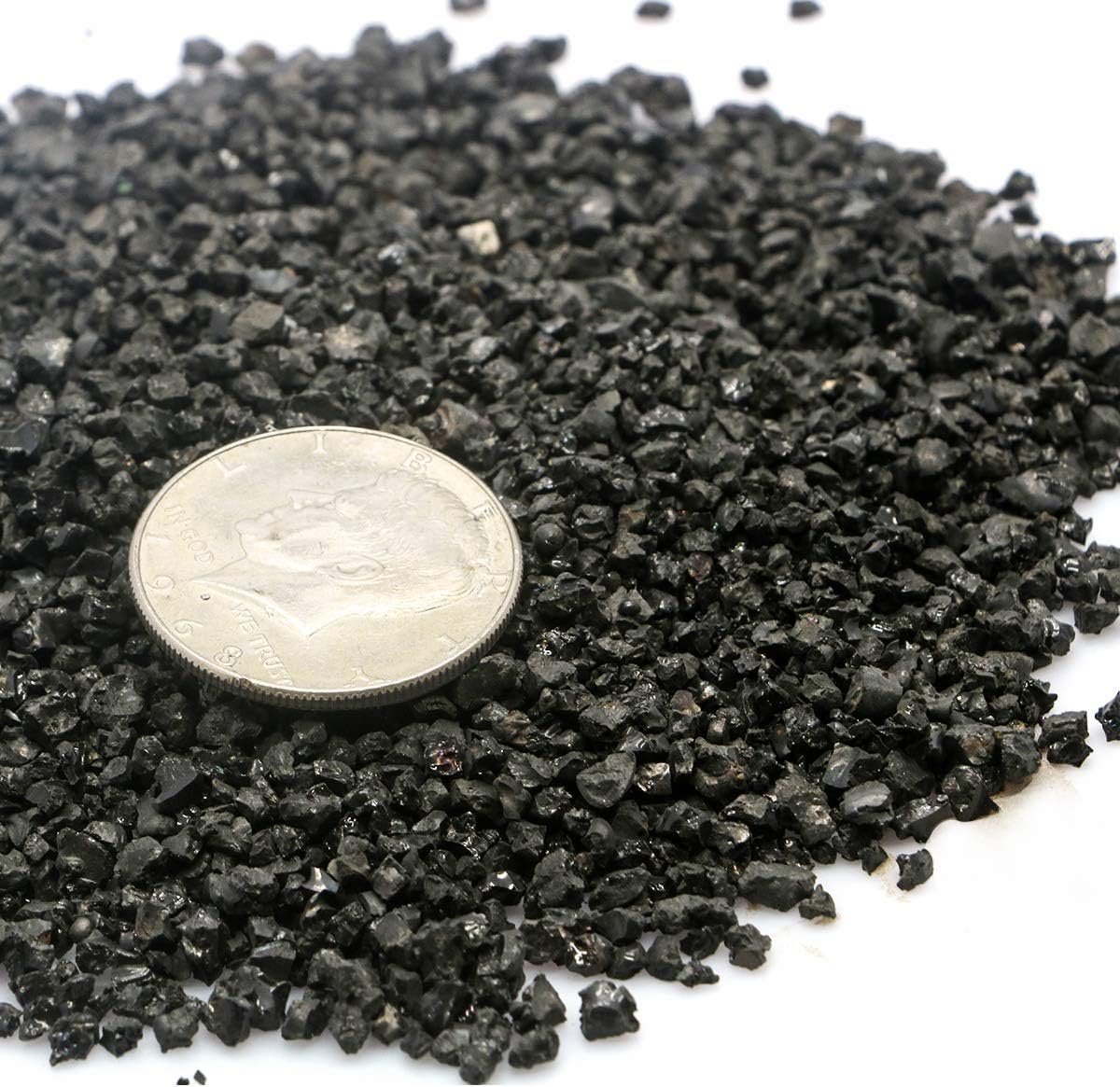 TOYPOPOR 6lb Succulents and Cactus Black Sand, Décor & Additive Tiny Stones, DIY Rocks Gravel, Decorative Pebbles for Bonsai, Fairy Gardening, Terrarium, Vases Fillers, Top Dressing