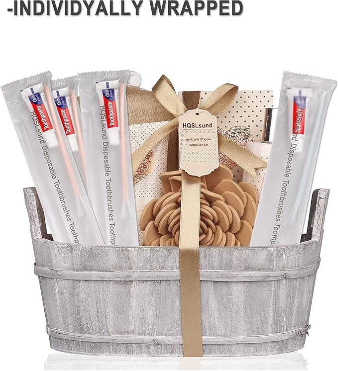 50 Pack Disposable Toothbrush Kit with Toothpaste, Individually Wrapped Travel Toothbrushes Soft Bristle Manual