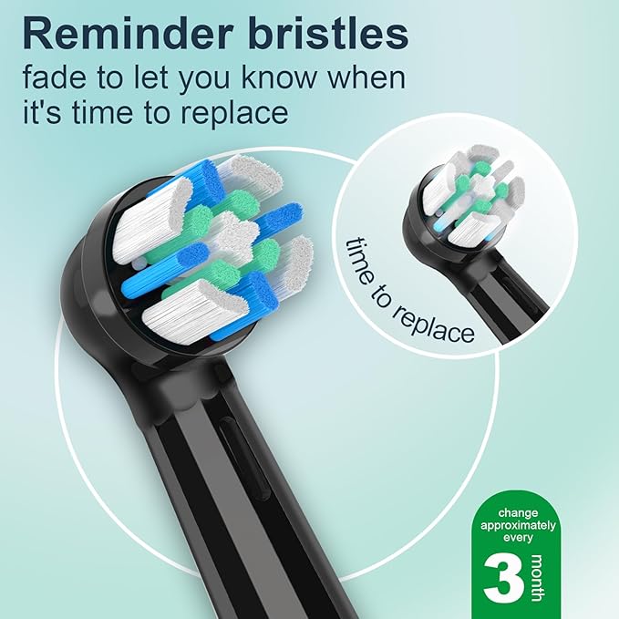 8PCS iO Replacement Heads Compatible with Oral B iO Electric Toothbrush,Compatible with Oral B iO Series 2/3/4/5/6/7/8/9/10,Premium Bristles for Deep Cleaning&Gentle Care,Black