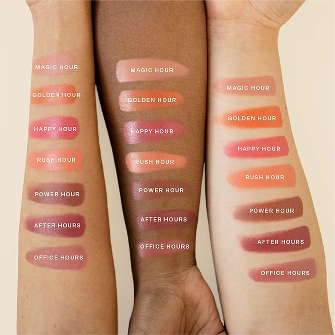 Tower 28 Beauty BeachPlease Cream Blush for Cheeks and Lips - Multi-Purpose Lip and Cheek Tint in Sun-Kissed Peach Blush - for Sensitive Skin – Color RUSH HOUR, Luminous Finish