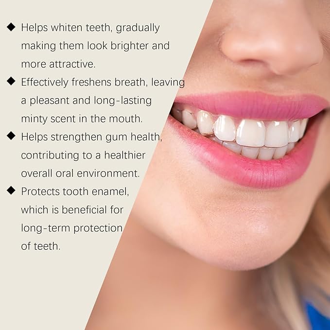 Natural Tooth Refresh Toothpaste,Hydroxyapatite Toothpaste, Enamel Protection and Tooth Strengthening, for Fluoride-Free Formula for Sensitive Teeth (3pcs)
