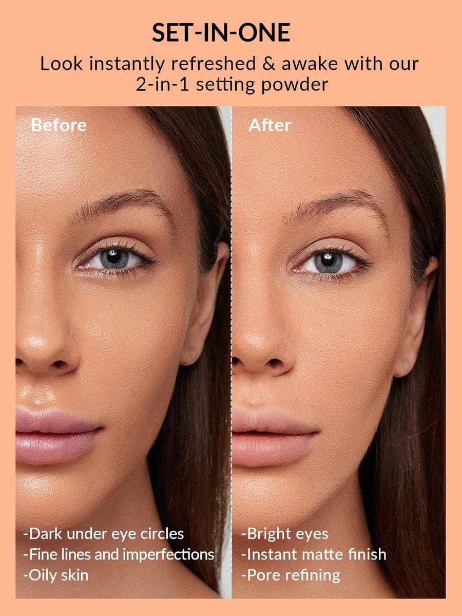 SHEGLAM Insta-Ready Face Powder Loose Under Eye Setting Powder - Bisque