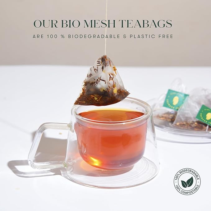 Luxmi Estates Minty Mile Organic Chamomile Mint Green Tea (50 Tea Bags) Low Caffeine Tea Bags For Relaxing, Calming, and Stress Relief, With Certified Organic Darjeeling Makaibari Green Tea