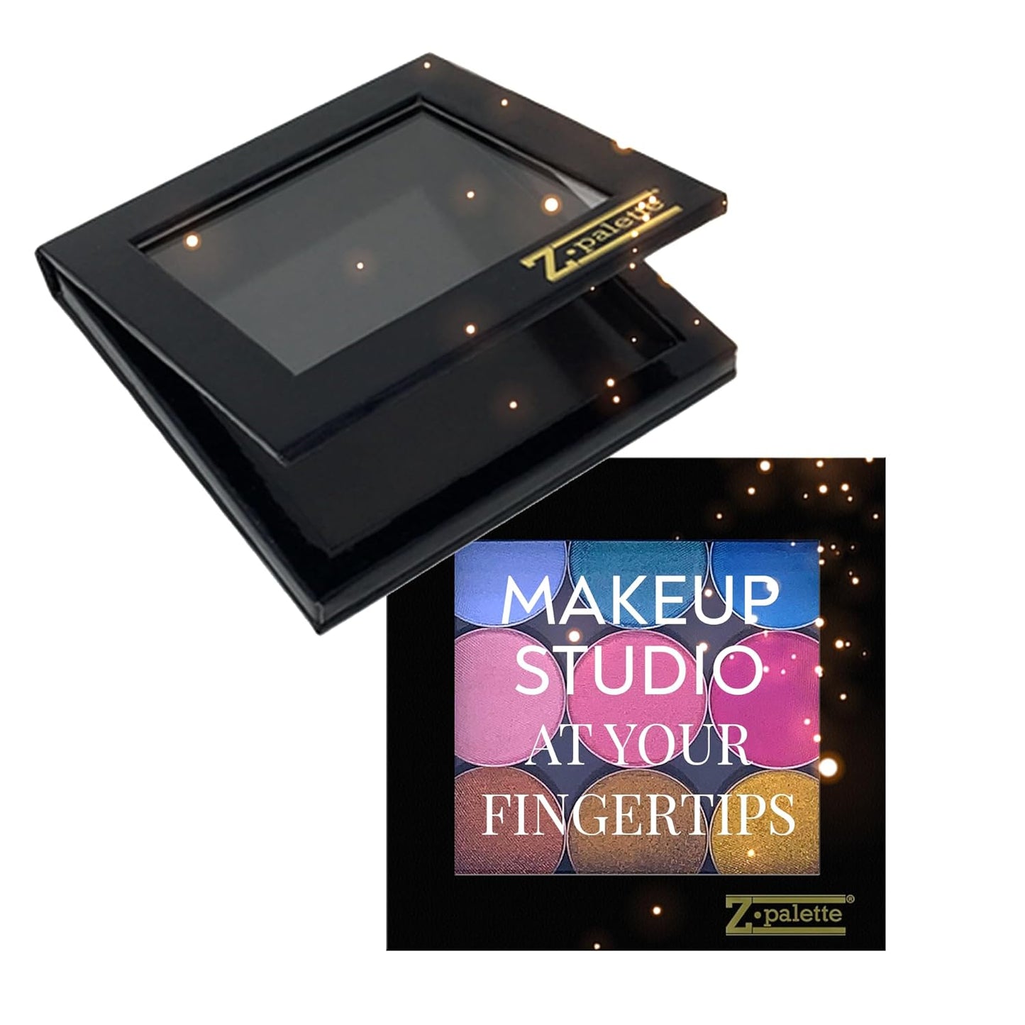 Small Magnetic Makeup Palette, Empty Magnetic Palette, Universal Magnet makeup palette for Eyeshadows, Powders, Customizable Beauty Organizer with Clear Window