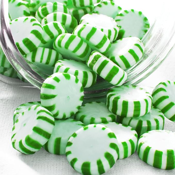 Starlight Spearmint Individually Wrapped Candy, 3 Pound Bulk Pack, Sweets for On the Go Refreshment, Starlight Mints Bulk Candy.