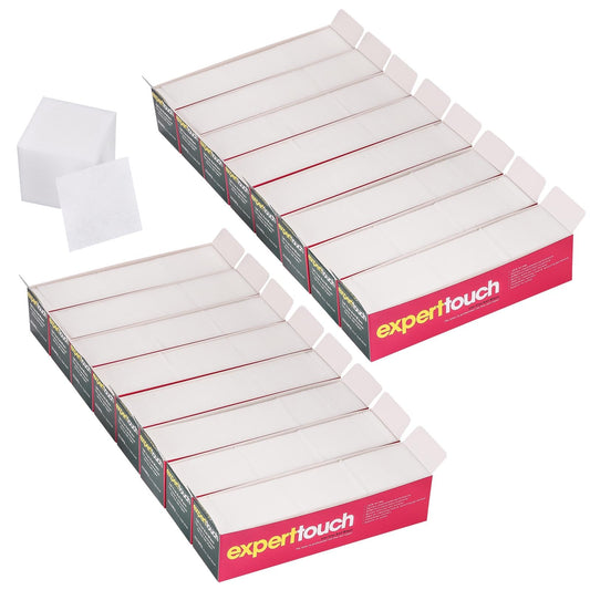 Lint Free Nail Wipes for Gel Nail Disposable Nail Polish Remover Cotton Pads White, 2600 Pcs, 16 Pack
