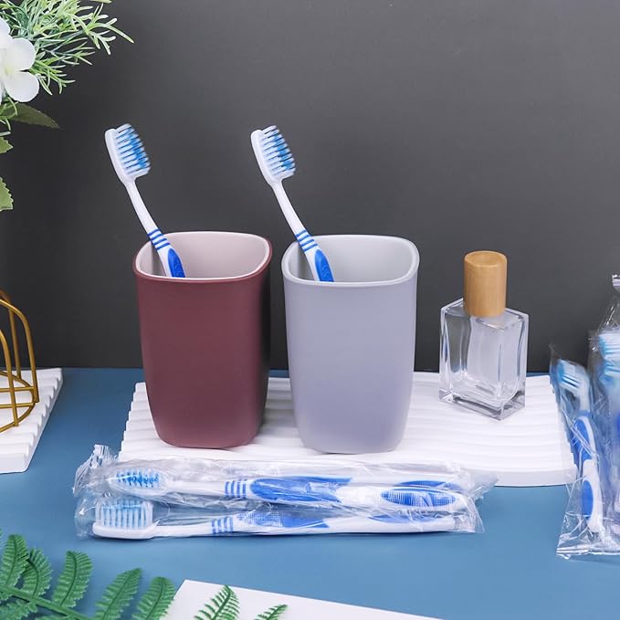 50 Prepasted Disposable Toothbrushes Individually Wrapped Pre Pasted Toothbrushes Soft Bristle Travel Tooth Brush Single Use Wrapped for Hotel, Camping, Travel and Gift for The Homeless