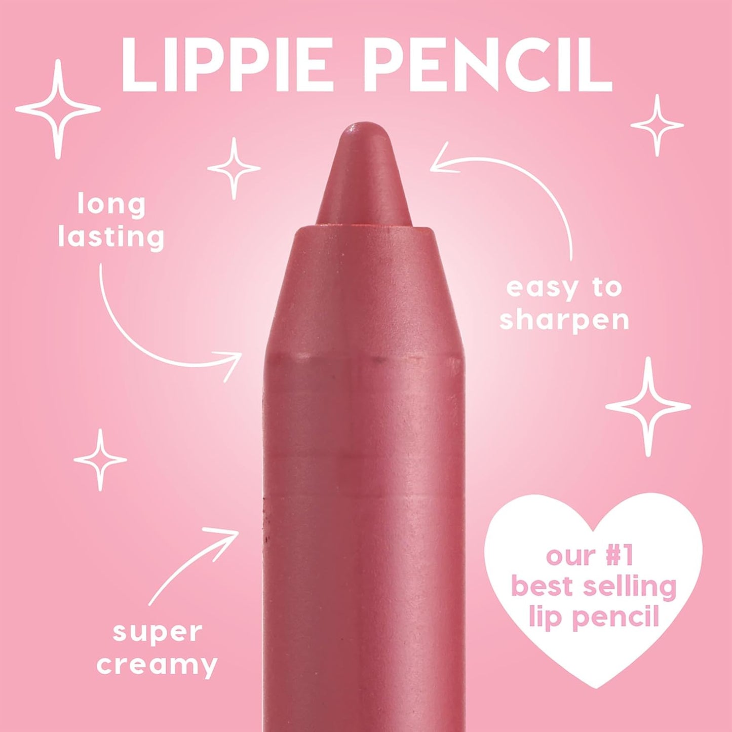 ColourPop Lippie Lip Pencil - High-Pigment, Long-Lasting & Sharpenable Lip Liner with High-Impact Color - Vegan, Cream Formula with Precise Application - Field Day (0.35 oz)