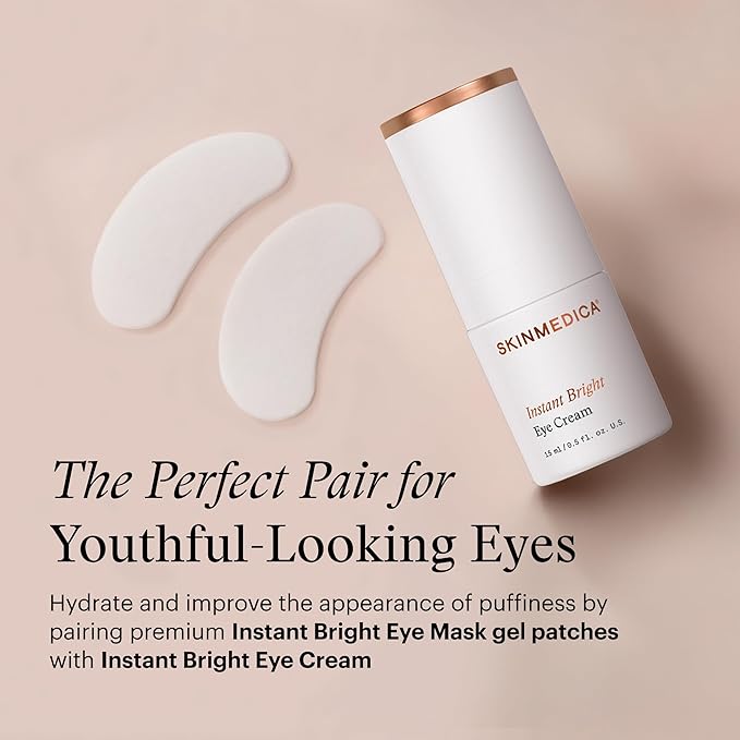 SkinMedica Instant Bright Eye Cream - Our Age-Defying Under the Eye Cream Instantly Improves Eyes’ Appearance, Including Dark Circles, Sagging, Puffiness and Lines, NEW PACKAGING, 0.5 Oz