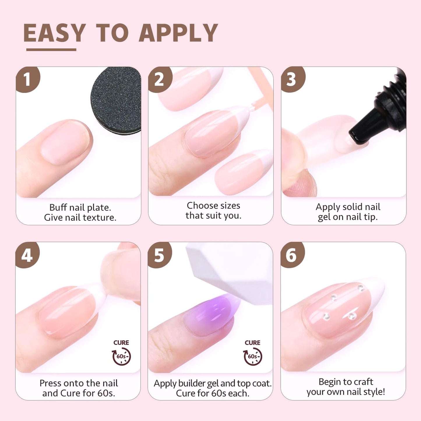 YHGIJ 24pcs Medium Almond Press-on Nails: Multicolor Floral & Plaid Designs, Glossy Plastic Finish