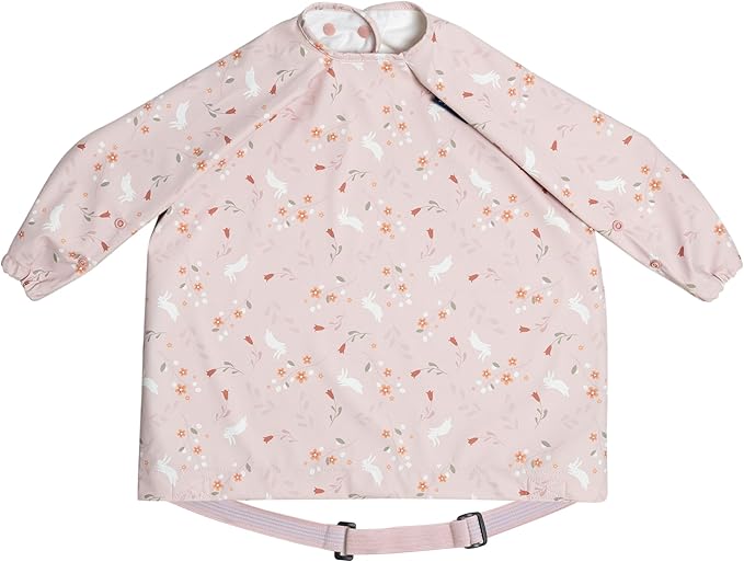 BIBaDO - Long Sleeve Baby Bibs - Babies & Toddlers 6-36 Months - Coverall Baby Led Weaning Bib - Easy Wipe, Soft & Waterproof