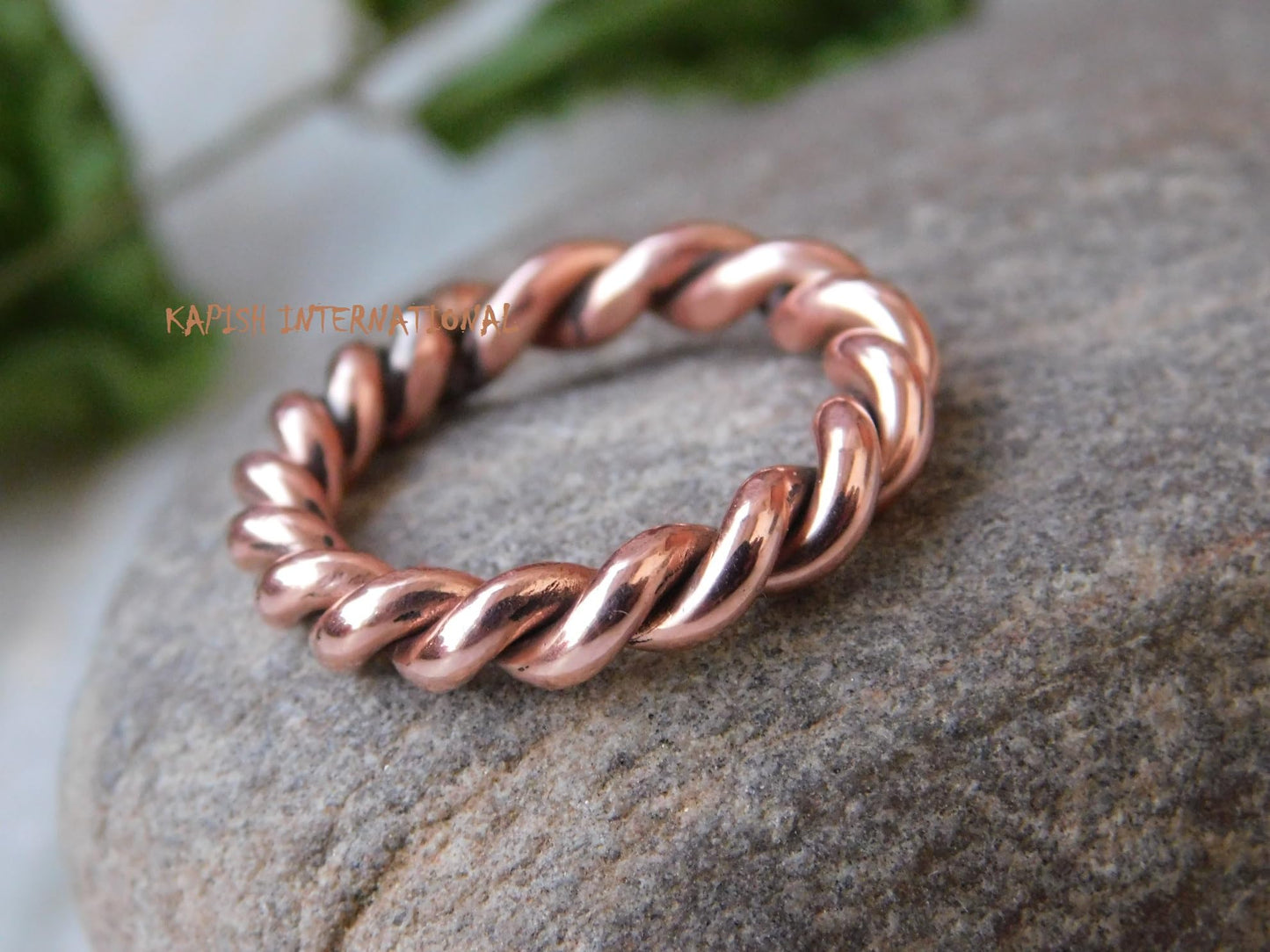 Pure copper tensor rings twisted, Simple ring, Tensor Rings Twist Ring Jewelry, Solid Copper Twisted ring for Men and Women, Jewelry for Unisex, (12.5)