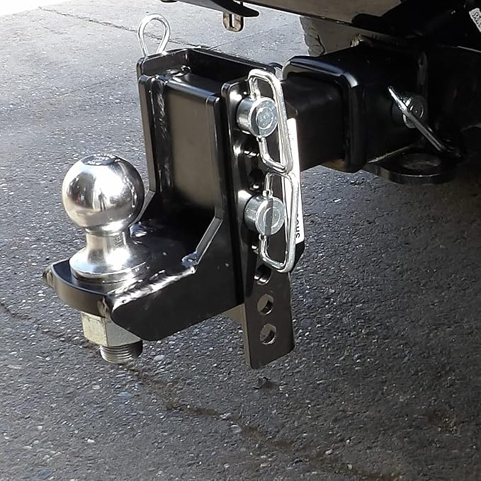 Shocker XR Adjustable Drop Hitch, Fits 2" Hitch Has 2-5/16"Ball 0-9" Drop