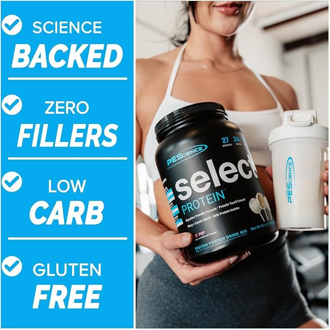 PEScience Select Low Carb Protein Powder, Chocolate Cupcake, 27 Serving, Whey and Casein Blend, Keto Friendly, Gluten Free, Best Tasting, Clean Isolate for Women and Men
