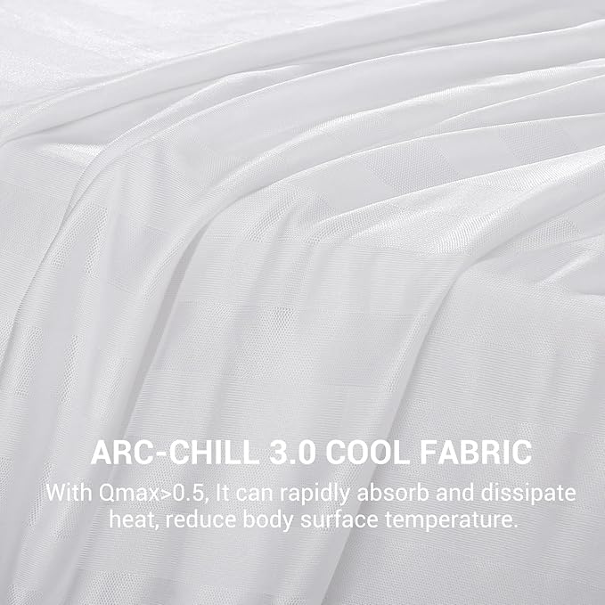 Elegear Revolutionary Cooling Blanket Queen, Absorbs Heat to Keep Body Cool for Night Sweats, Double Sided Arc-Chill3.0 Cool Fiber Q-Max>0.5, Lightweight Summer Cold Blankets Sleeping 79" x 86"