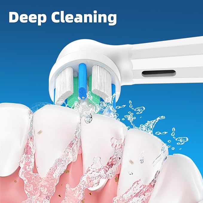 8 Pack iO Replacement Heads Compatible with Oral B iO, for Oral B iO 2/3/4/5/6/7/8/9/10 Series Toothbrushes, Medium Bristles, Soft Yet Effective, White