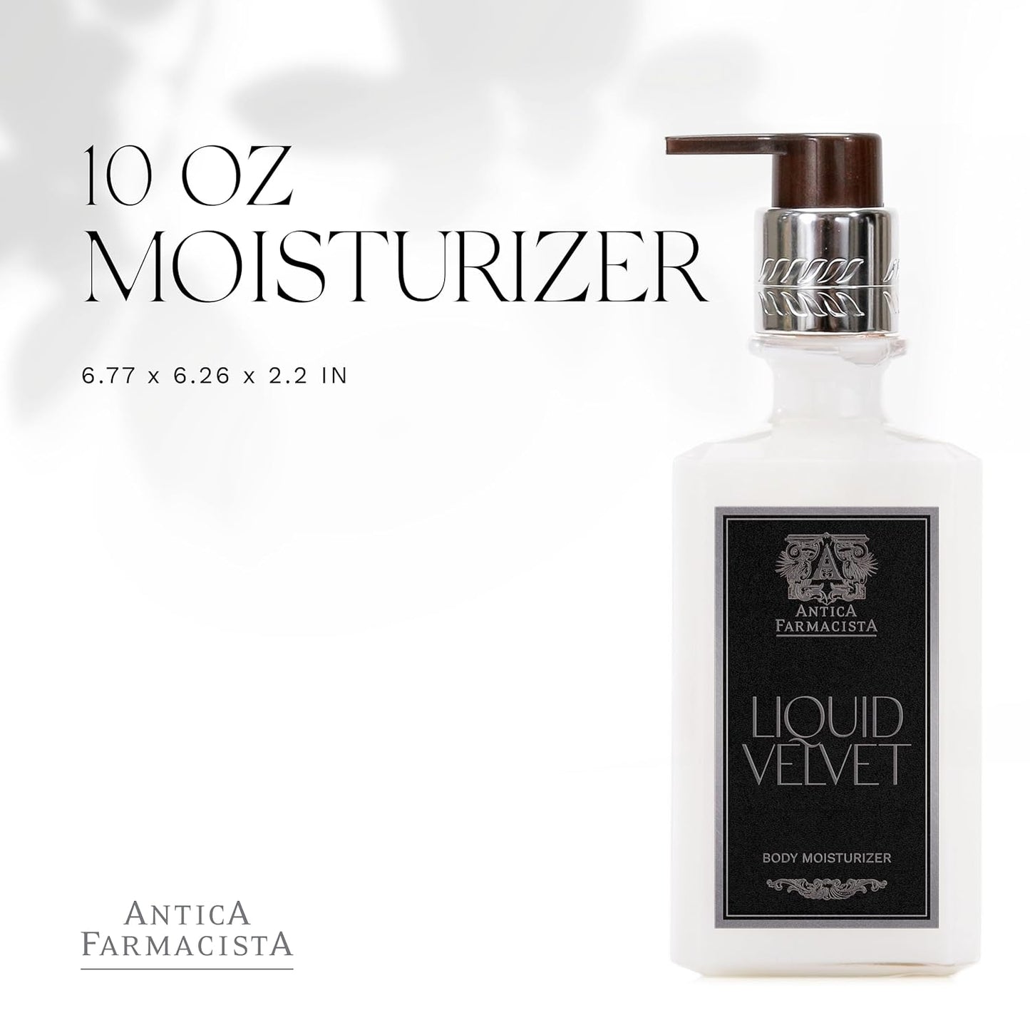 Antica Farmacista Body Moisturizer - Moisturizing Scented Lotion - Premium Body Moisturizer - Luxury Gift for Women & Men - Hand & Skin Hydration - Liquid Velvet, 10 Fl Oz