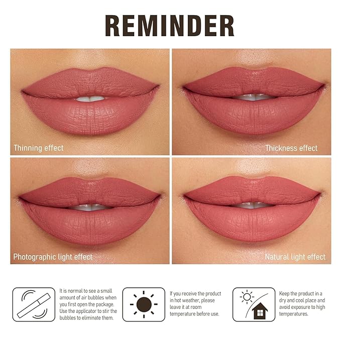 Red Lipstick Long Lasting Lipsticks for Women Pigmented Smudgeproof Transferproof Vegan Cruelty Free Lip Makeup (A48 Tea Time, 1 Pack)