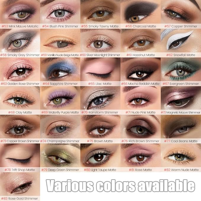 evpct Light Taupe Matte Cream Eye Shadow Sticks Brightener Pencils for Women, Taupe Silky Eyeshadow Applicator Stick Pen Waterproof, Blendable Crease-Proof Stick Eyeshadow Matte Eye Makeup 80