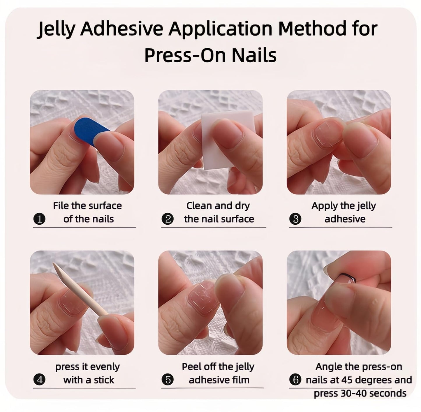 LOHAS Home Handcrafted Dreamy Fairy Wand Bling-Bling Glitter Wearable Nails Reusable Almond-shaped Nail, Stars & Moons, S