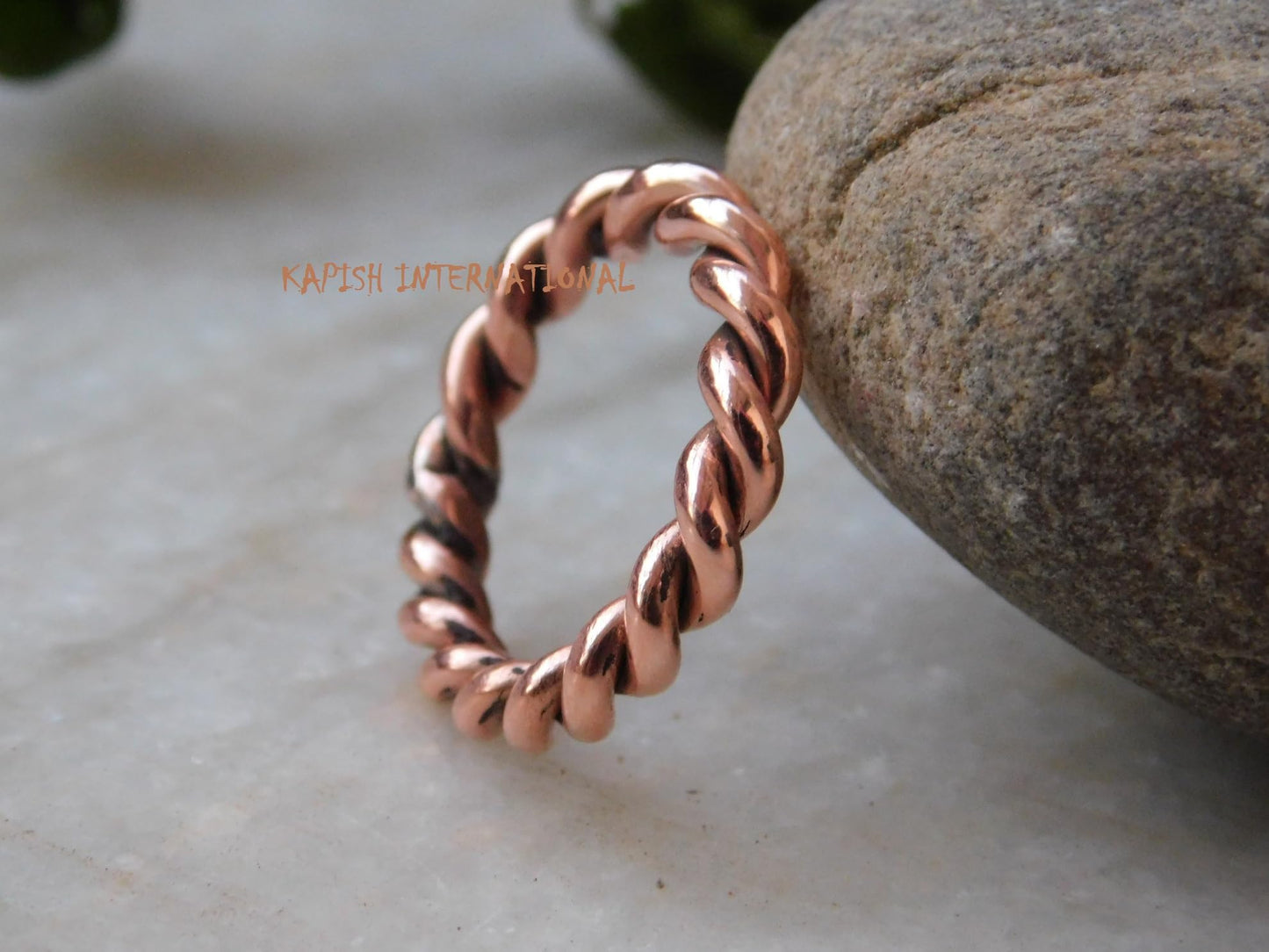 Generic Pure copper tensor rings twisted, Simple ring, Tensor Rings Twist Ring Jewelry, Solid Copper Twisted ring for Men and Women, Jewelry for Unisex, (8.5)