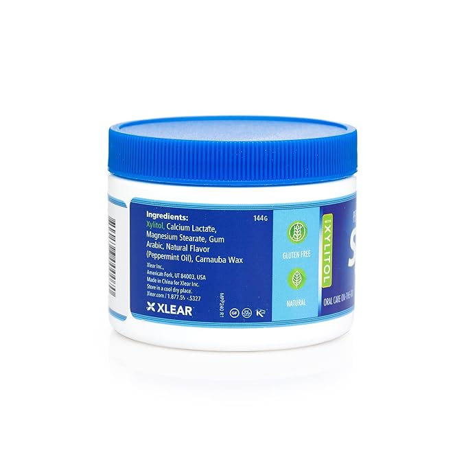 Spry Xylitol Peppermint Sugar Free Candy - Promote Oral Health, Increase Saliva Production, Stop Bad Breath, Non-GMO, Gluten-Free, 240 Count (Pack of 4)