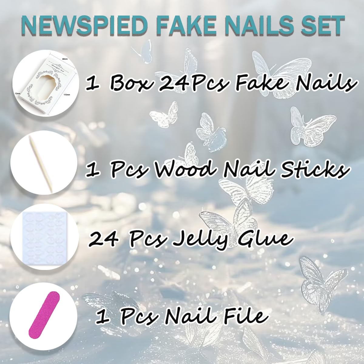 24Pcs French Tip Press On Nails Almond Shape Medium Fake Nails with 3D White Bow & Pearl Designs Pink White Full Cover Glue On Nails Reusable Acrylic False Nails for Women Manicure Decoration