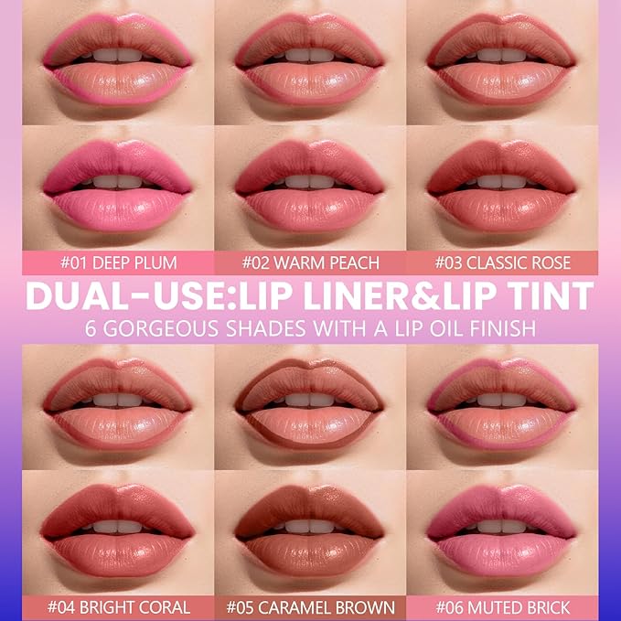 Jolilab Lip Stain Masque,Wipe Off Lip Tint,Waterproof,Transfer proof,Highly Pigmented,Ultra Long Lasting Lip Stain Peel off Makeup With Matte finish for All-day Wear.(#05 CARAMEL BROWN)
