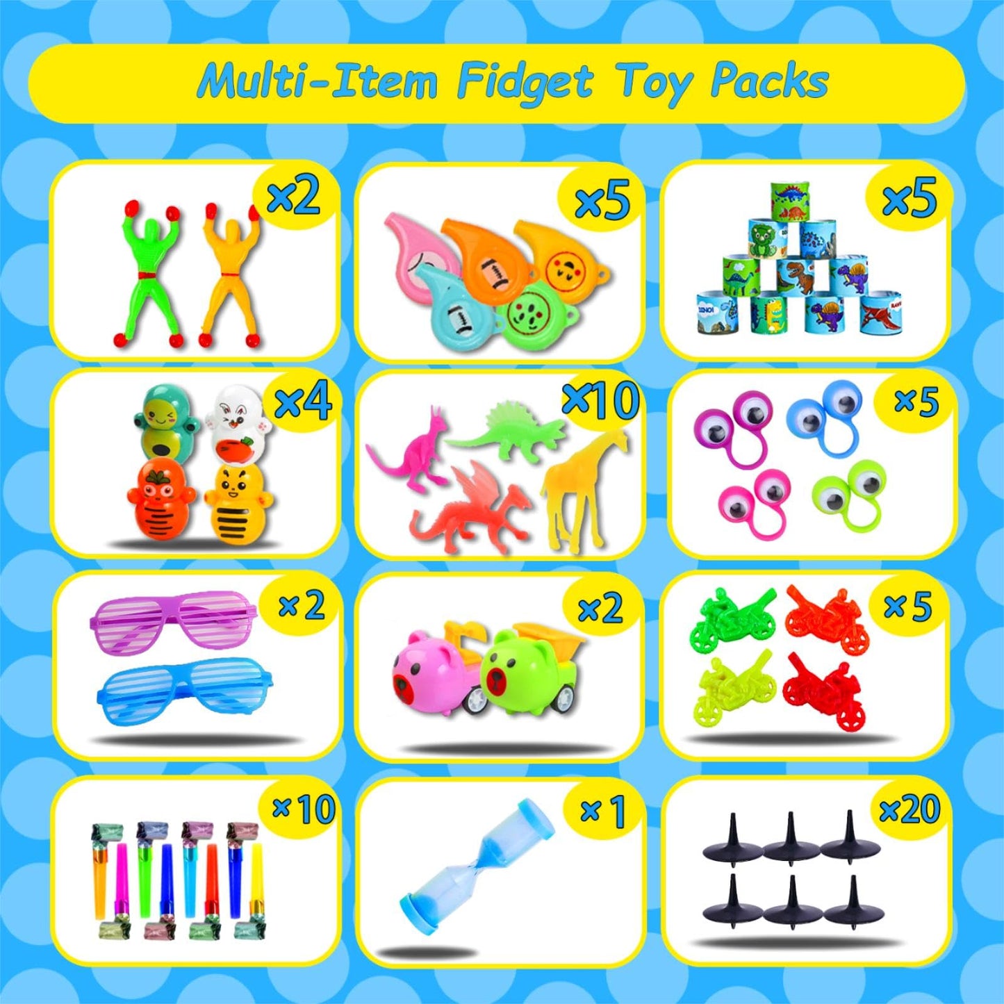 1000 Pcs Party Favors for Kids, Fidget Toys Bulk, Prizes for Kids, Fidget Stocking Stuffers Birthday Party Gifts, Carnival Treasure Classroom Prizes Box, Goodie Bag Stuffers, Birthday Party Toys