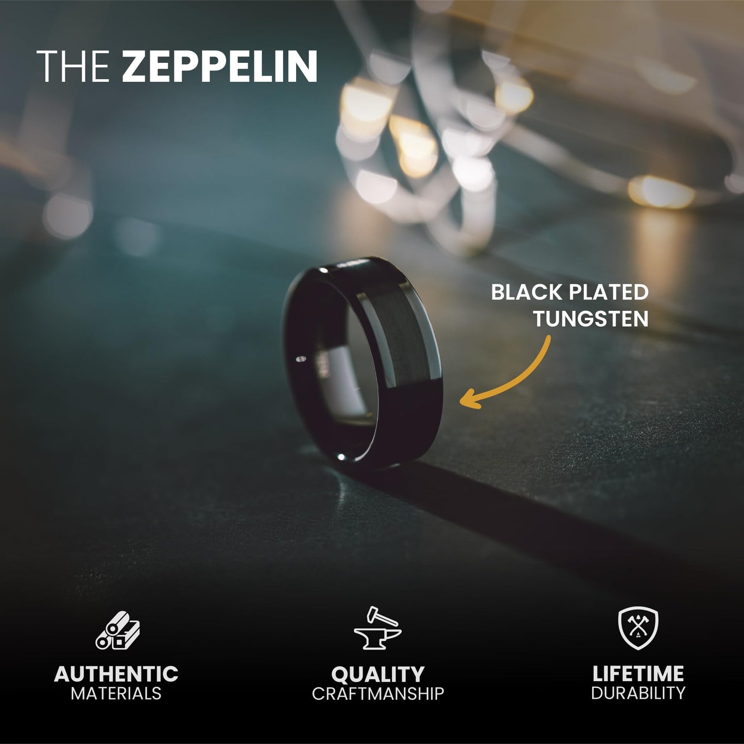 Manly Bands The Zeppelin (8mm) - Size 5