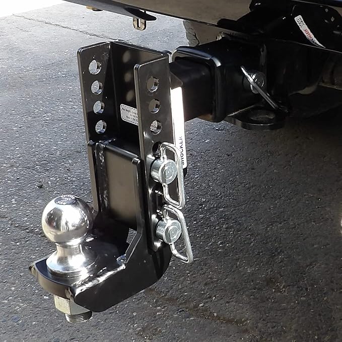 Shocker XR Adjustable Drop Hitch, Fits 2-1/2"Hitch Has 2-5/16"Ball 0-9" Drop