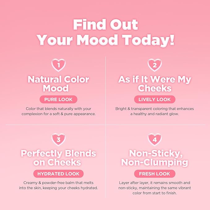 lilybyred Luv Beam Cheek Balm | Heart-Shaped Korean Cream Blush, Semi-Matte Finish, Long-Lasting, Blendable & Buildable, Soft Creamy Texture, Lightweight, Natural Flush, 0.12 oz. (15 Nutty Beam)