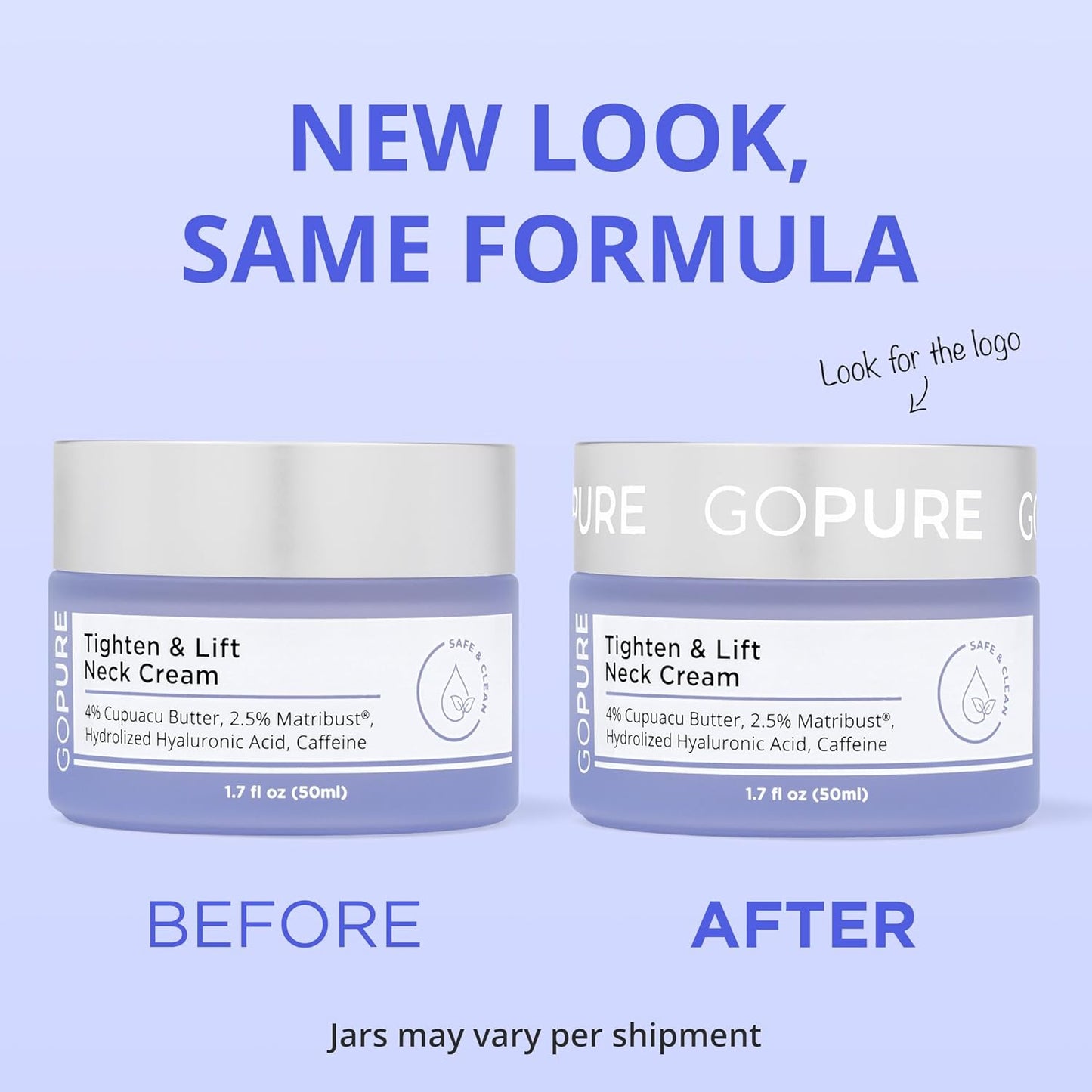 goPure Tighten and Lift Neck Cream - Clinically Tested - Pack of 2