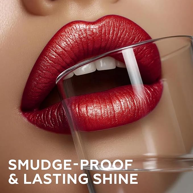 FOCALLURE Metallic Liquid Lipstick,Non Stick Cup Lip Gloss,High Impact Lip Color with Transfer-proof Wear,Long Lasting & Waterproof Lipstick Makeup for Women,Rope Brun