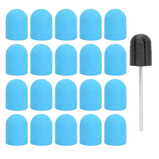 Nail Drill Bits Kit, Nail Art Sanding Nail Drill Bits Polishing Grinding Sanding Bands Set Nail Drill Head Accessory for Manicure Pedicure Nail Polishing Burr Home Salon Use 13 x