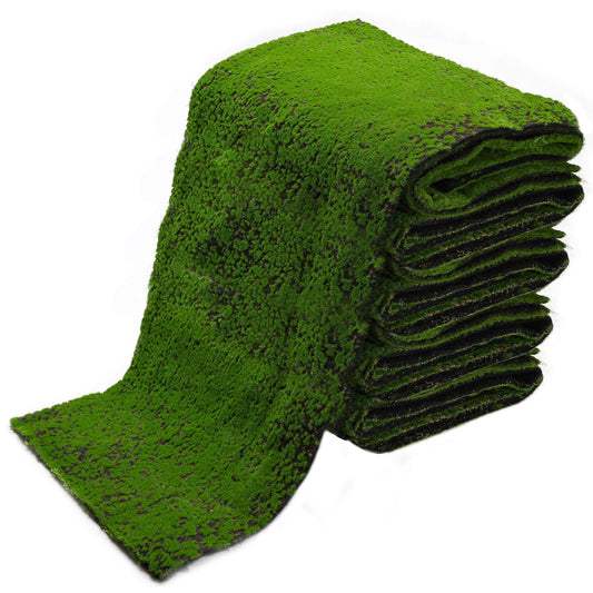 65.8 sq ft Artificial Moss Mat - Realistic Faux Green Moss Grass for Indoor & Outdoor Decor - Soft, Lush & Natural Looking Turf for Fairy Gardens, Home, Office, Patio, Wedding & DIY Crafts