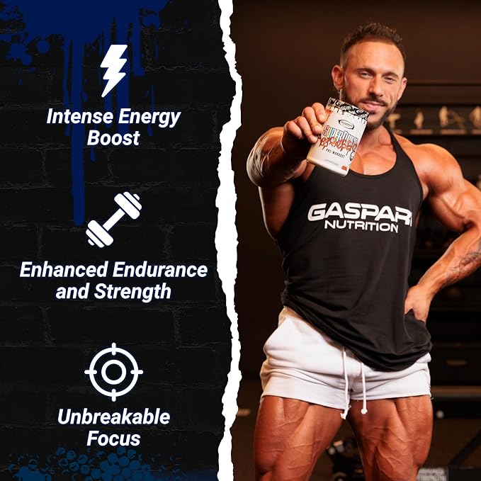 Gaspari Nutrition SuperPump Aggression Pre-Workout: Energy, Focus, Endurance and Recovery, with Creatine and Caffeine (25 Servings, Fruit Punch Fury)