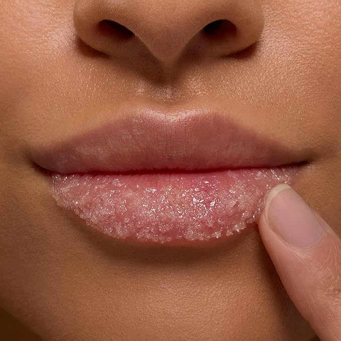ColourPop Fresh Kiss Exfoliating Lip Scrub - Nourishing Lip Exfoliator to Gently Buff & Soften Skin - Enriched with Cocoa & Shea Butter to Lock in Moisture - Strawberry Milk (0.37 oz)