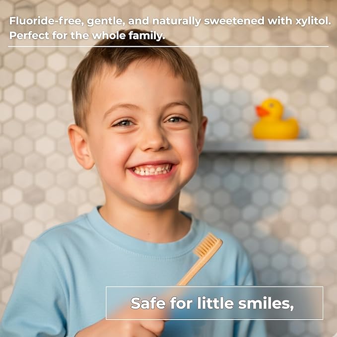 Cool Mint Fluoride-Free Toothpaste Tablets with Nano Hydroxyapatite | Natural Whitening, Enamel Strengthening, Plastic-Free & Travel-Friendly (4 Month Refill)