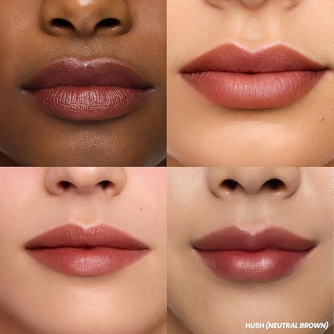 Wonderskin Wonder Blading Lip Stain Peel Off Masque, 2 Pack - Long Lasting, Waterproof & Transfer Proof Matte Brown Lip Tint Stain (Hush Masque)