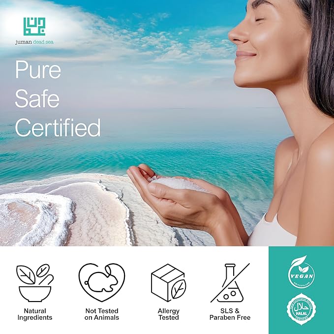 Juman Dead Sea Minerals Lip Gift Set | With Essential Oils | Exfoliating Lip Scrub & Moisturizer Set | Mastic & Cinnamon | Vegan | SLS & Paraben-Free | Great as a Gift