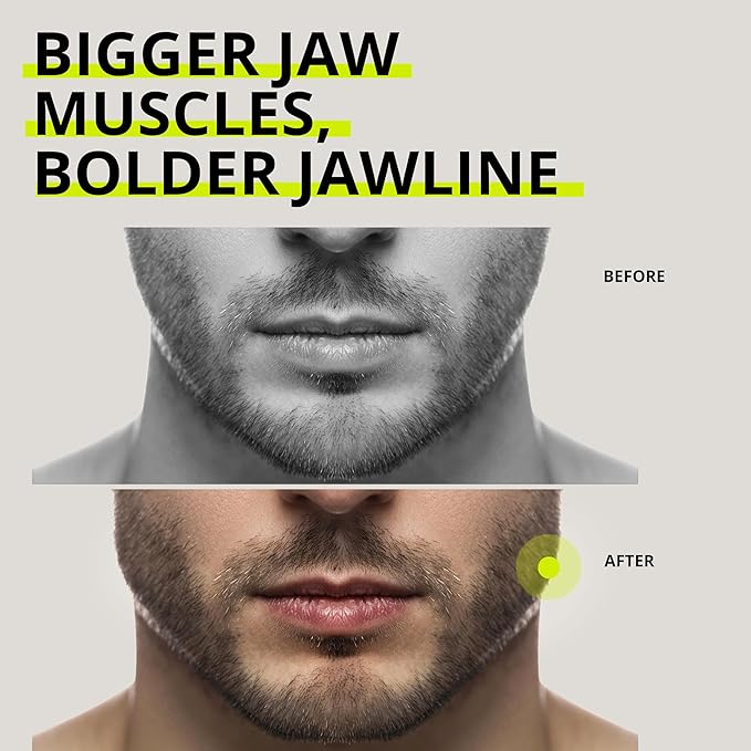 Jawliner® - Pioneers the Toughest Handmade 15x Harder Jawline Gum Includes 12 Weeks Coaching - Sugar-Free Cherry Ice Hard Gum - Jawline Exerciser Chewing Gum for Mewing & Shaping Jaw (2 Months Pack)