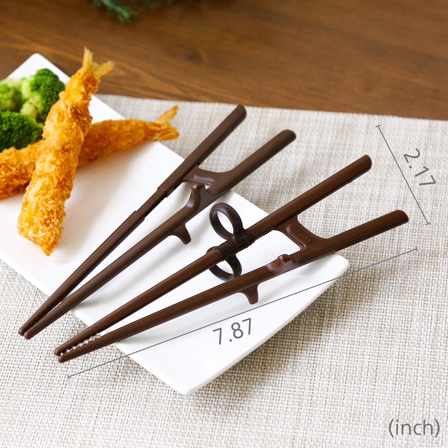 Edison Friends Training Chopsticks for Adults Right Handed, Beginner, Helper, Trainer, Easy, Practice For Noodle, Suhi (Made in Korea)